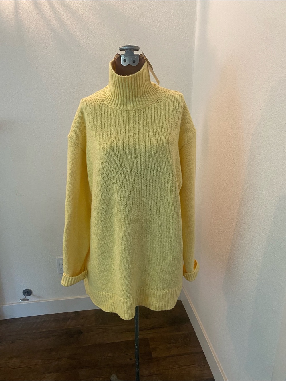 Uniqlo Lemon Yellow Turtleneck Sweater